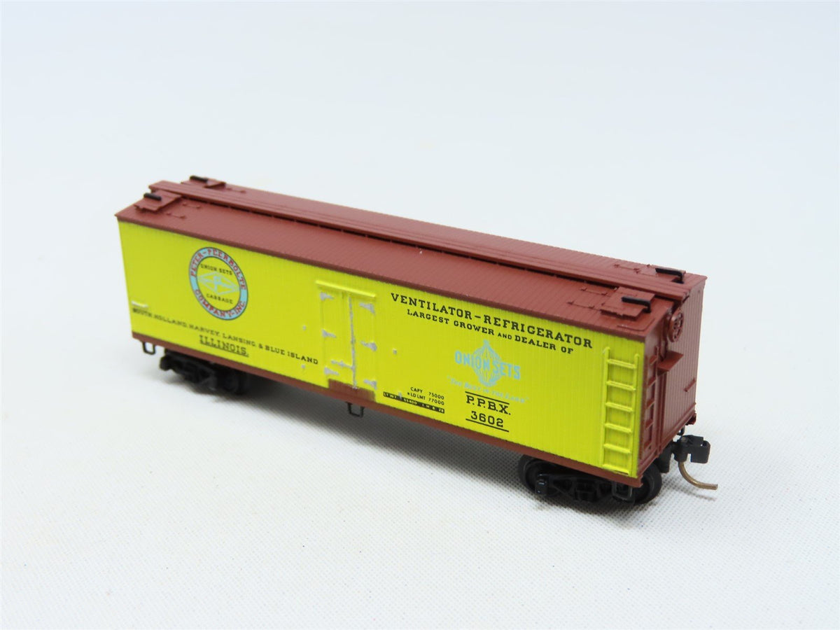 N Scale Kadee Micro-Trains MTL 47040 PPBX Peerbolte Onion Sets 40&#39; Reefer #3602