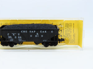 N Scale Kadee Micro-Trains MTL 57071 C&O Chesapeake & Ohio 2-Bay Hopper #55364