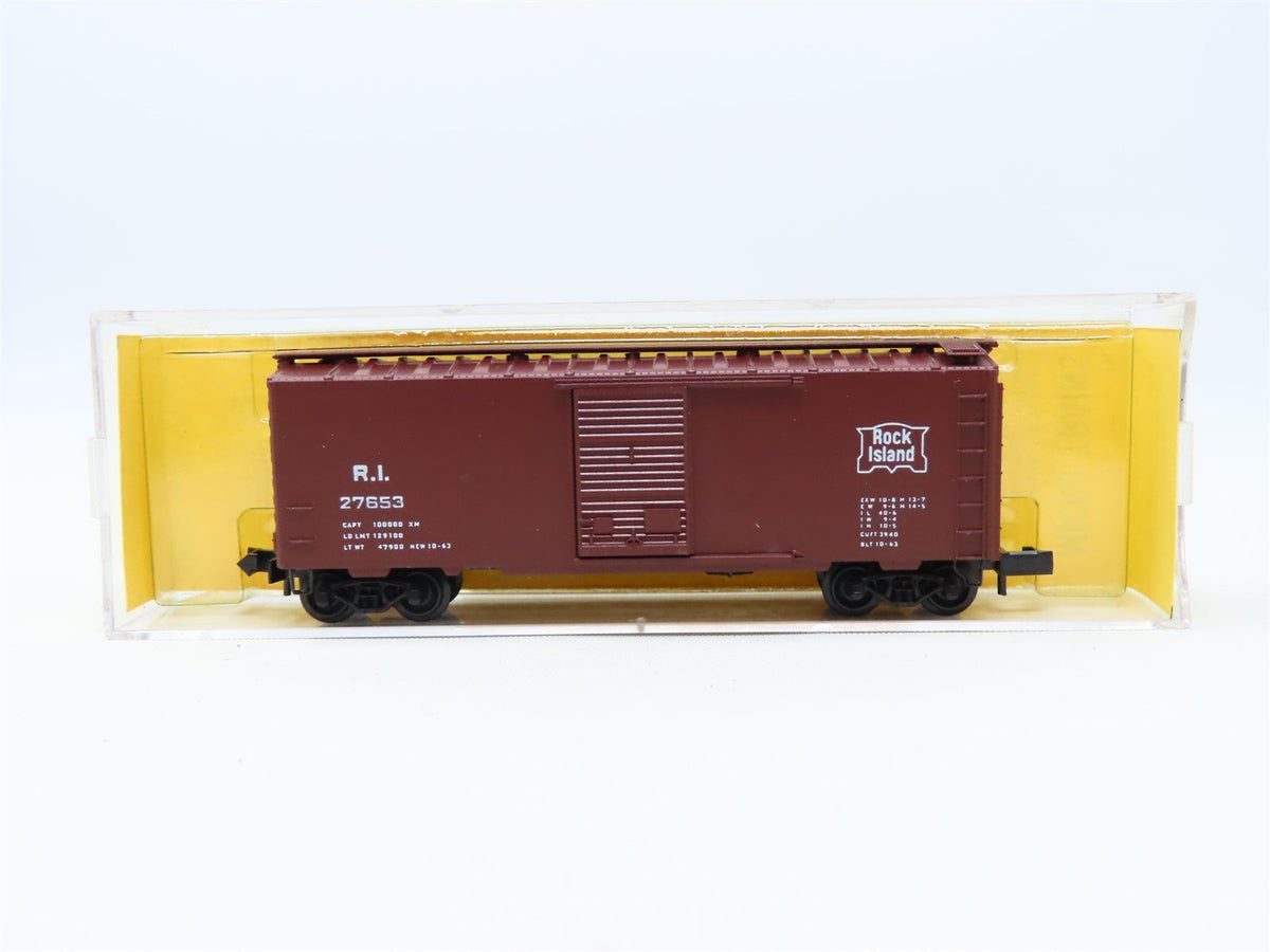 N Kadee Micro-Trains MTL 20058-1 RI Rock Island 40&#39; Box Car #27653 - Blue Label