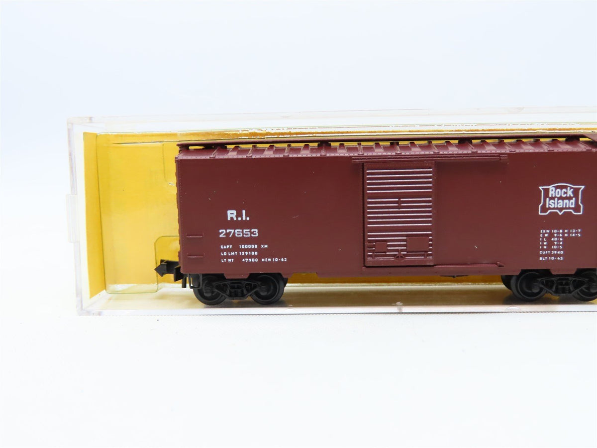 N Kadee Micro-Trains MTL 20058-1 RI Rock Island 40&#39; Box Car #27653 - Blue Label