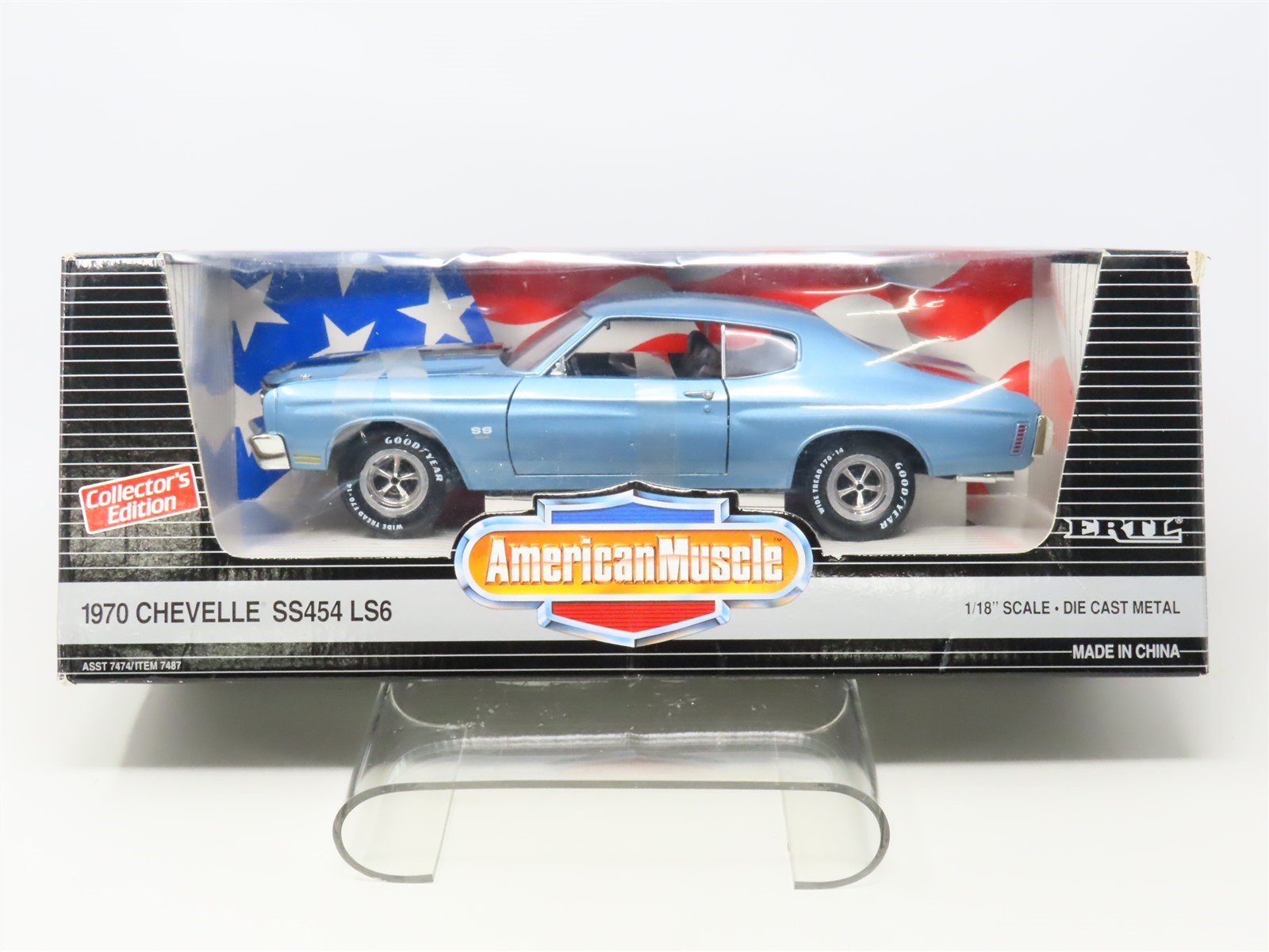 1:18 Scale ERTL American Muscle Collector's Edition 7487 1970 Chevelle SS454 LS6