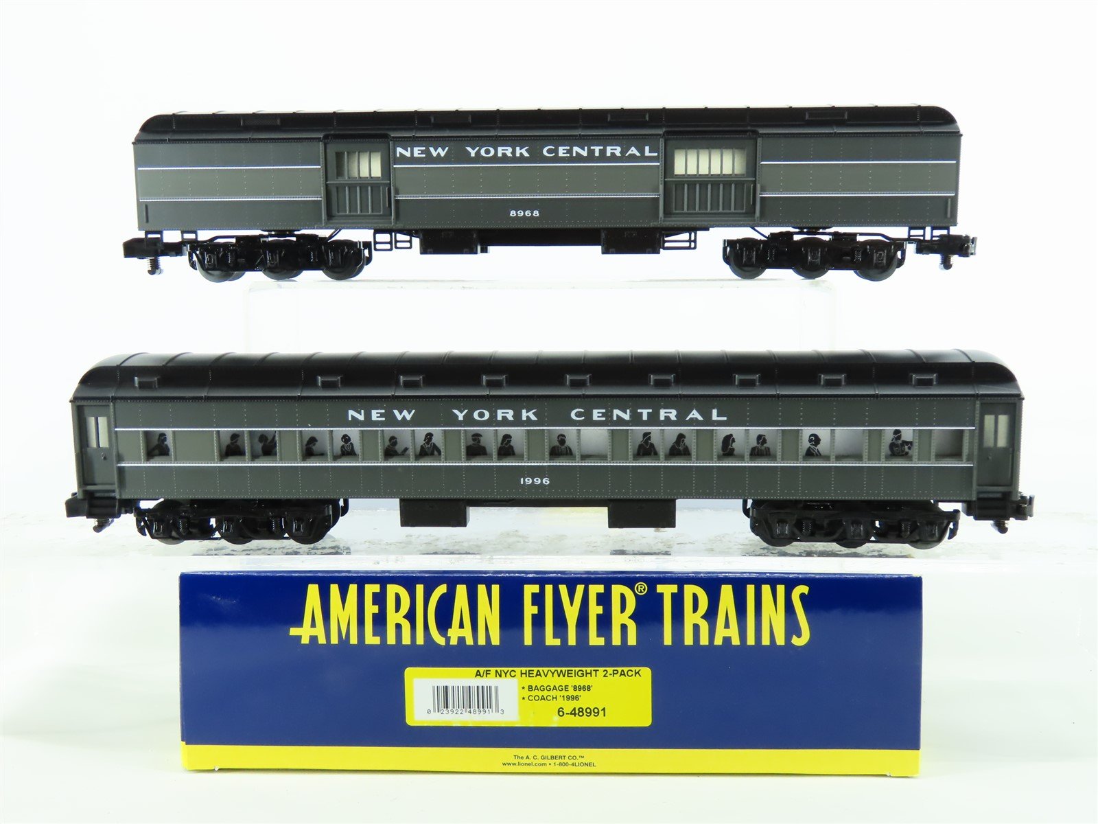 S Scale Lionel American Flyer 6-48991 NYC Heavyweight Passenger Cars 2-Pack