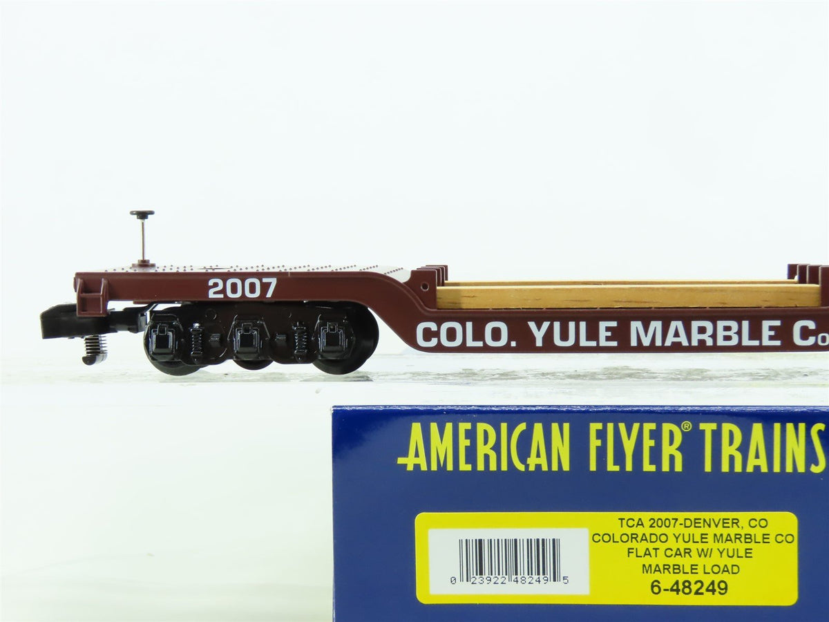 S Scale Lionel American Flyer 6-48249 Colorado Yule Marble Co. Flat Car w/Load