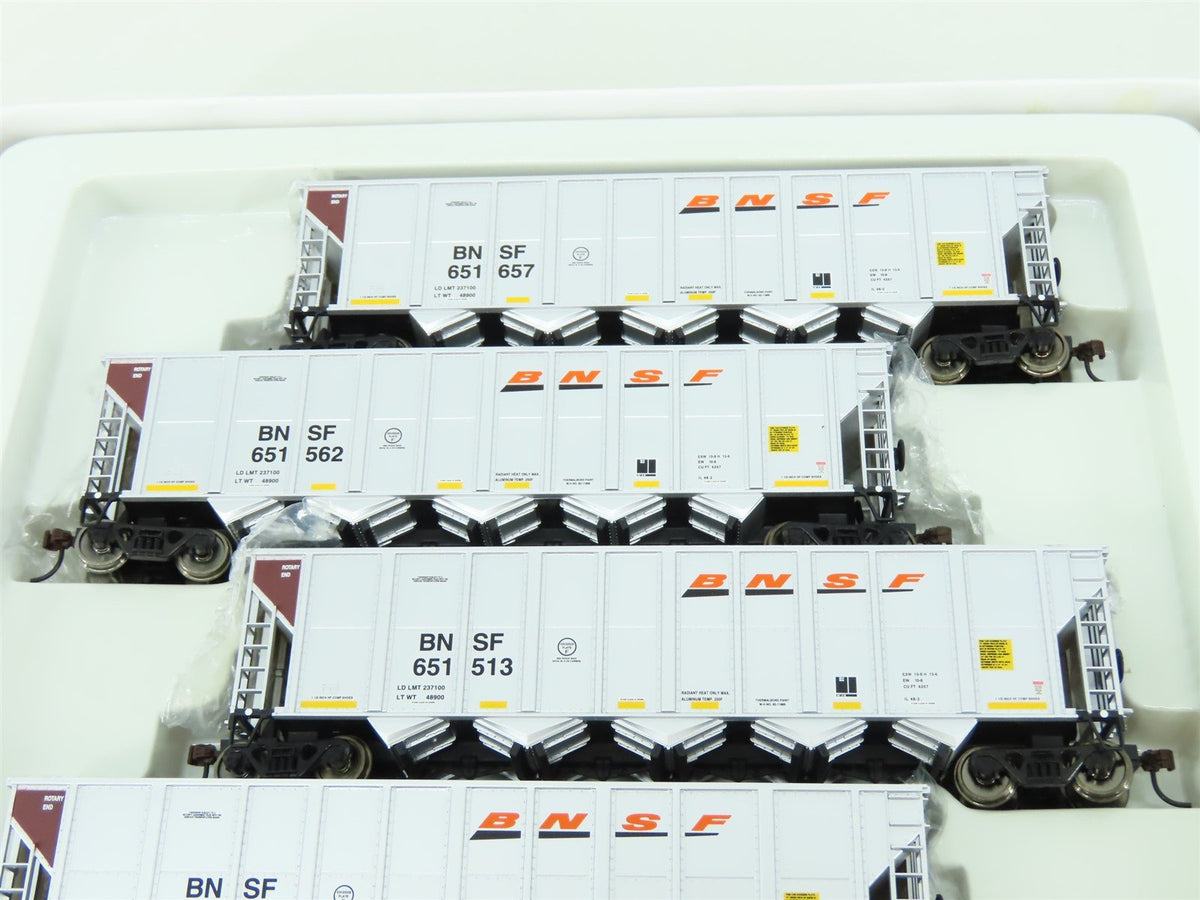 HO Scale Walthers Gold Line 932-7830 BNSF Railway RD4 5-Bay Coal Hoppers 6-Pack