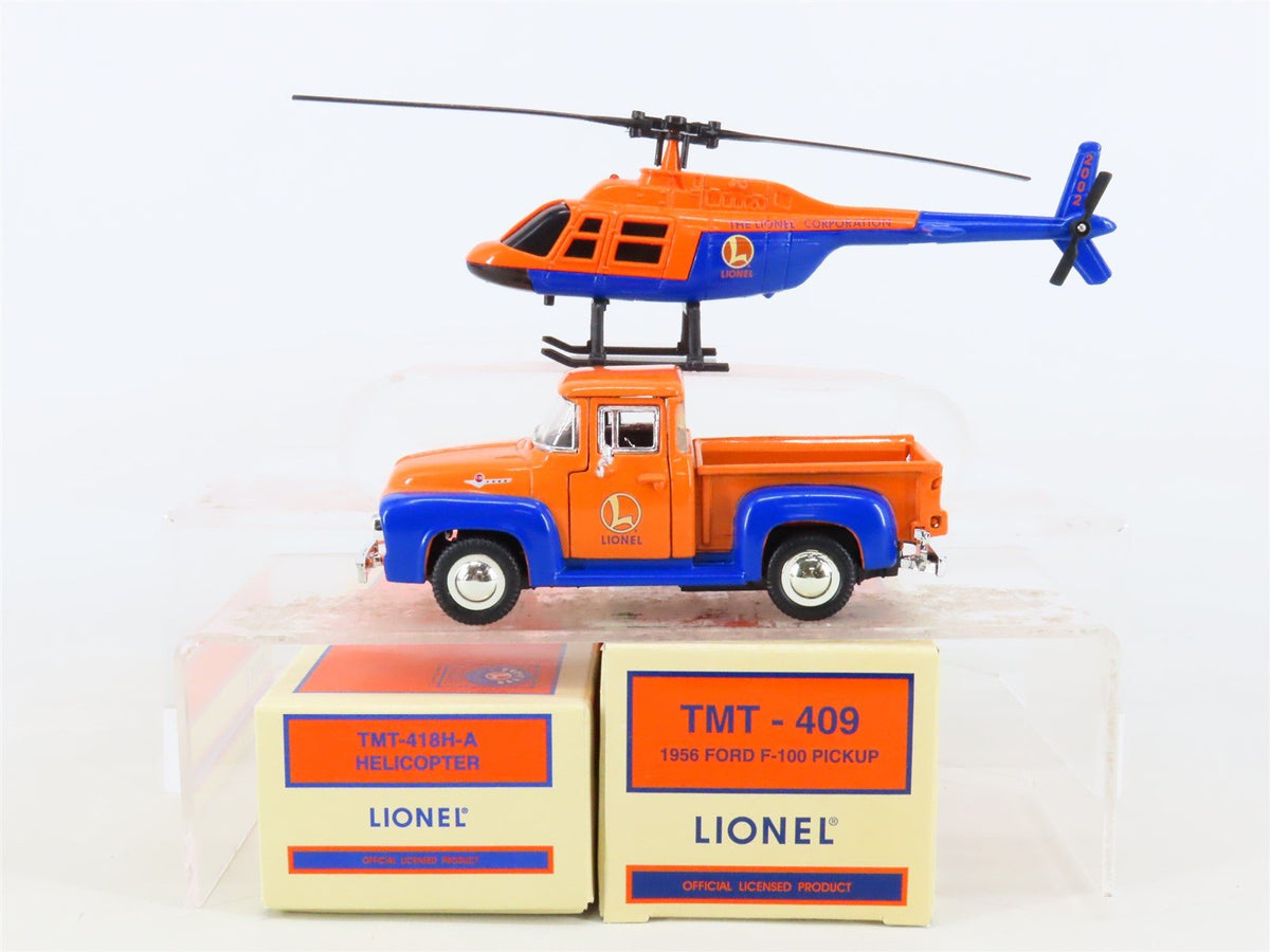 1/36 Scale Lionel Taylor Made TMT-411 1956 Ford F-100 Truck &amp; Helicopter Set