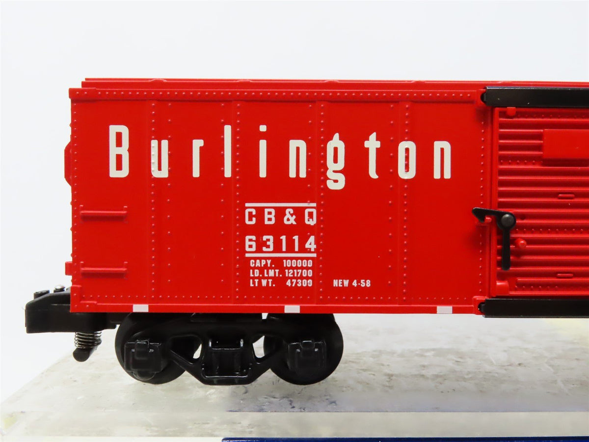 S Scale American Flyer 6-48362 CBQ Burlington Boxcar #63114