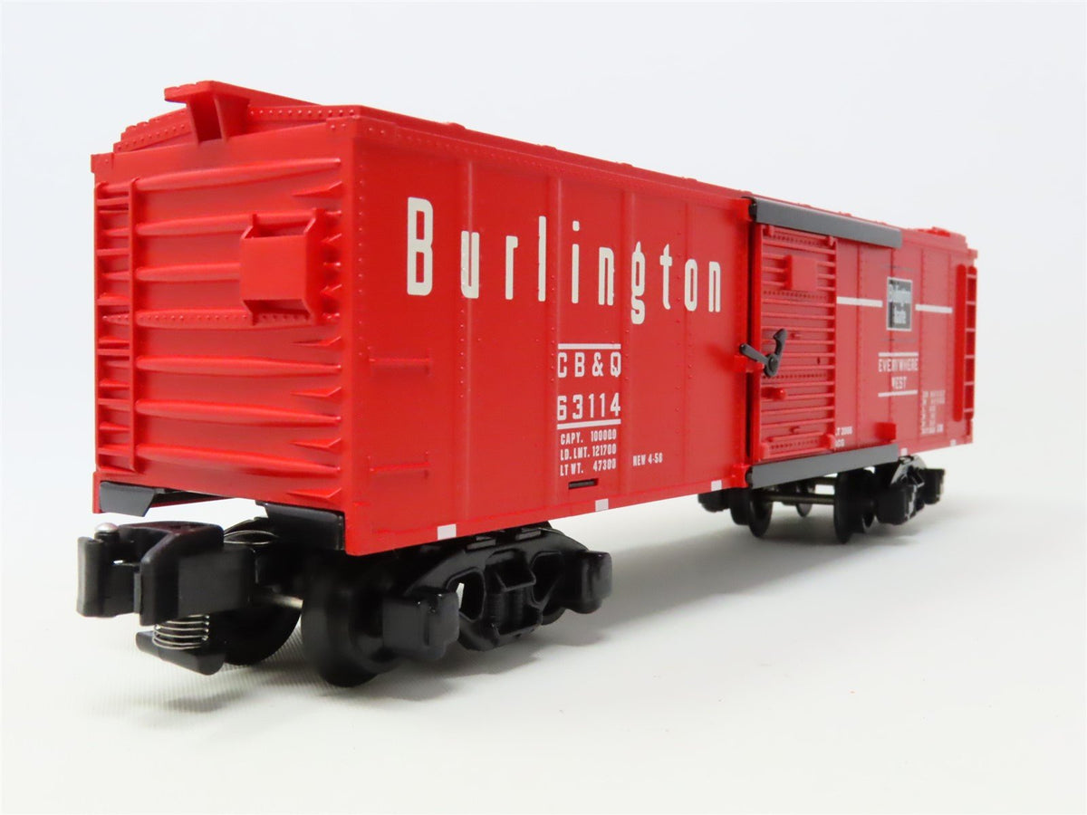 S Scale American Flyer 6-48362 CBQ Burlington Boxcar #63114