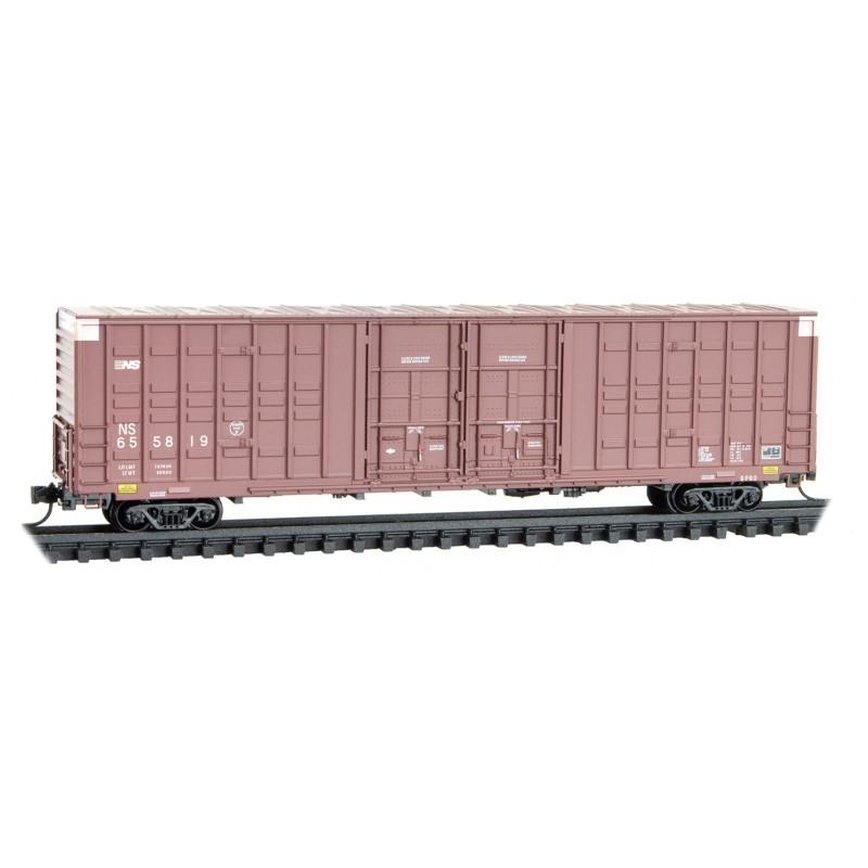 N Micro-Trains MTL 10300190 NS 60&#39; Excess Height Waffle Side Box Car #655819