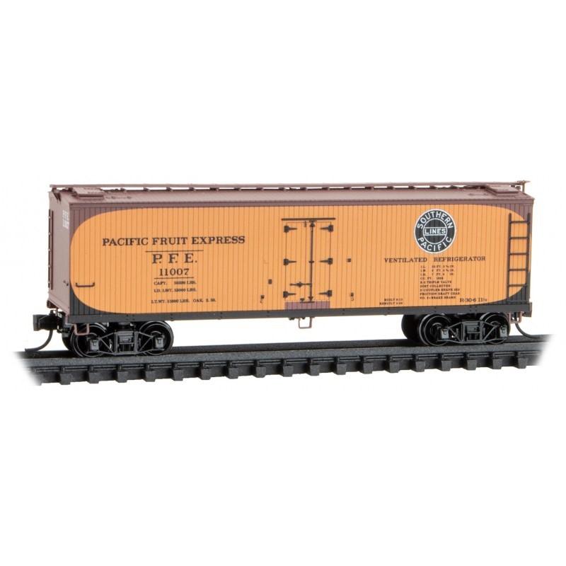 N Micro-Trains MTL 04900961 SP UP PFE Pacific Fruit Express 40&#39; Reefer #11007