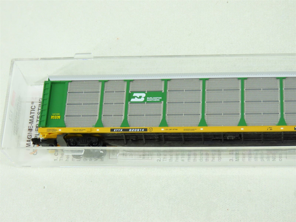 N Micro-Trains MTL 11100030 ETTX BN Burlington Northern 89&#39; Auto Rack #820914