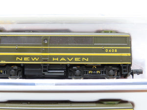 N Scale Life-Like 7449 NH New Haven ALCO FA1/FB1 Diesel Set #0408/0458