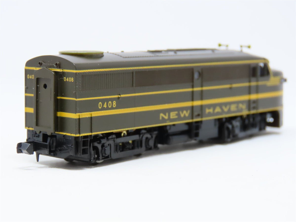 N Scale Life-Like 7449 NH New Haven ALCO FA1/FB1 Diesel Set #0408/0458