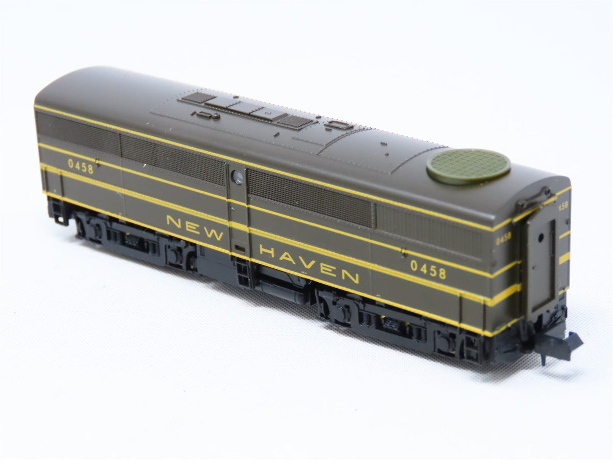 N Scale Life-Like 7449 NH New Haven ALCO FA1/FB1 Diesel Set #0408/0458