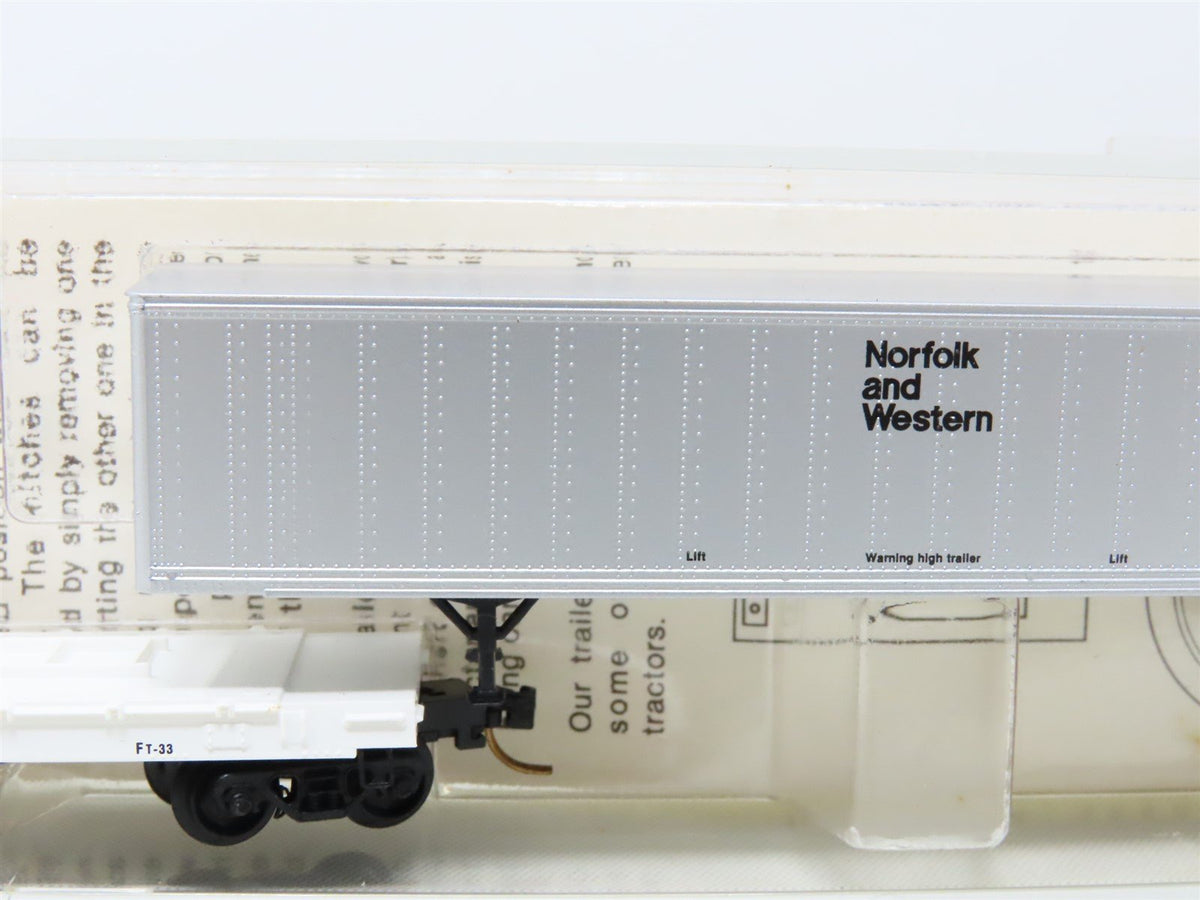 N Scale Kadee / Micro-Trains MTL 64010 ATSF Santa Fe Flatcar #293134 W/ Trailer