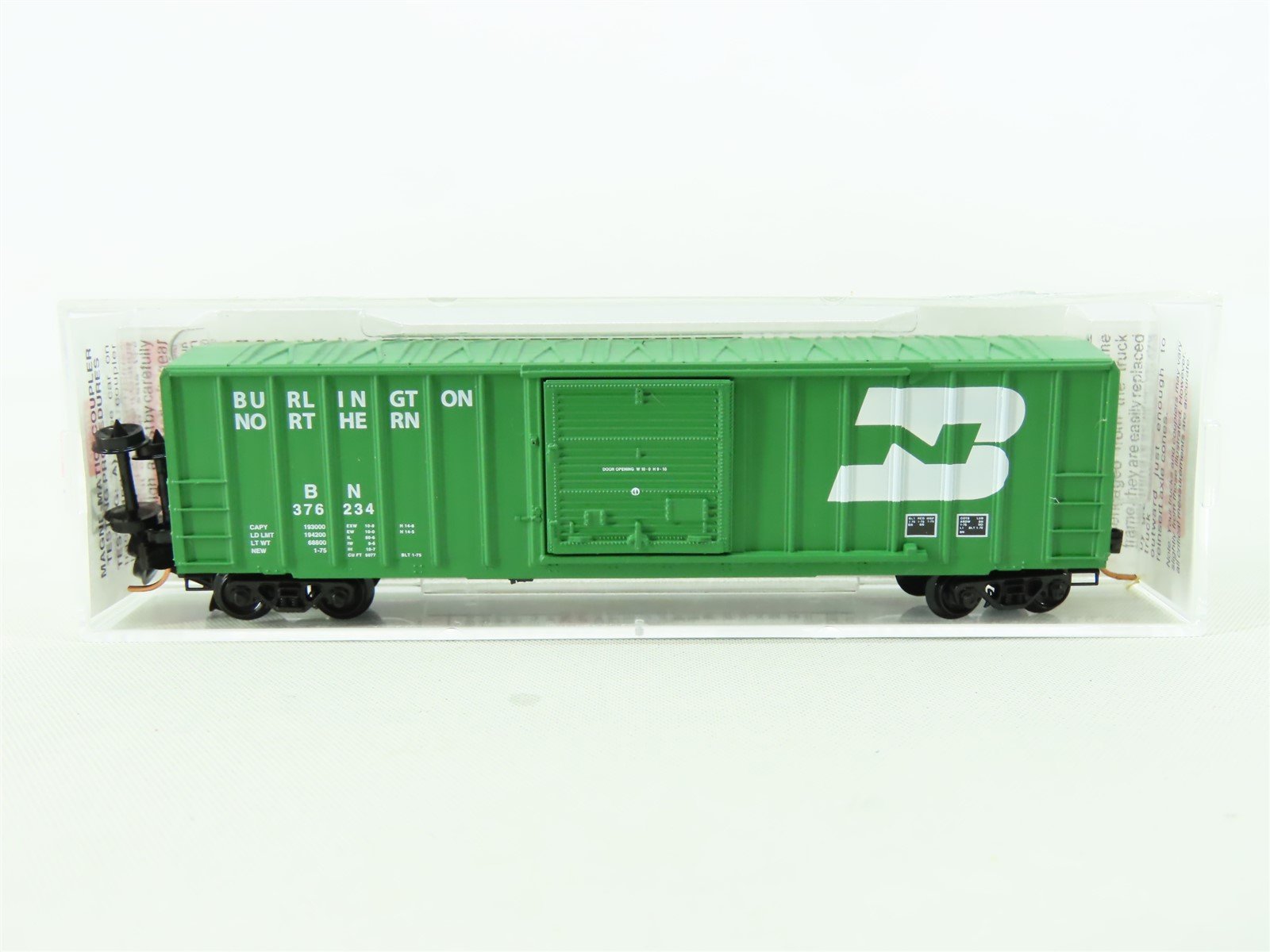 N Scale Micro-Trains MTL 02500490 BN Burlington Northern 50' Box Car #376234