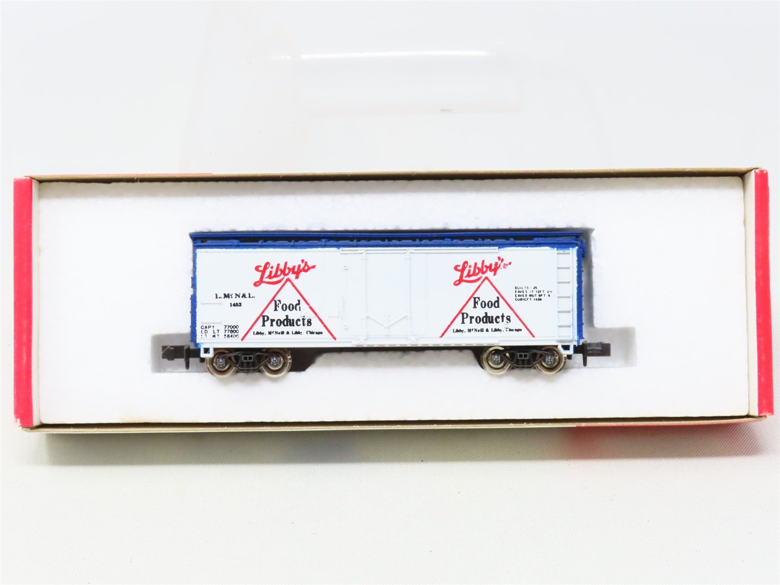 N Scale Con-Cor / Kato 1061 LMcN&L Libby's Food Products Box Car #1452