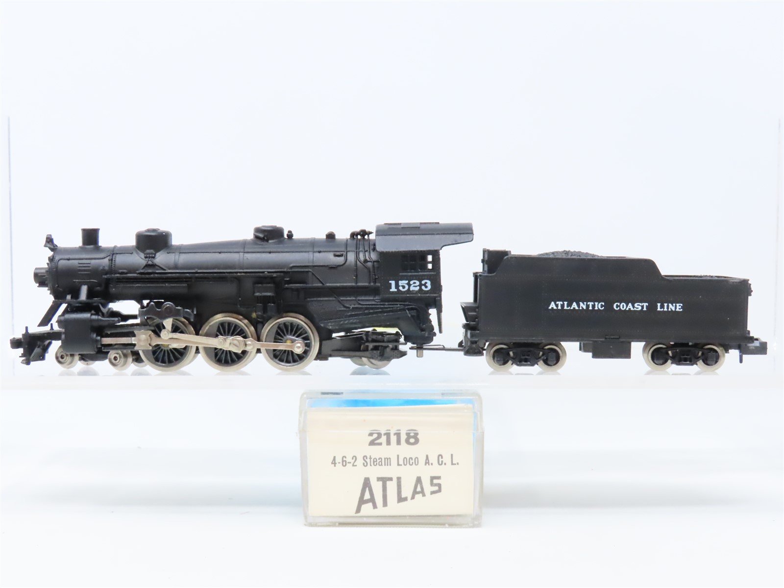 N Scale Atlas 2118 ACL Atlantic Coast Line 4-6-2 Steam Locomotive #1523