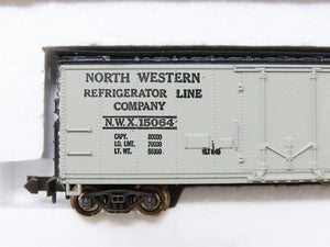 N Scale Con-Cor / Kato 1051-Q NWX North Western 40' Steel Reefer #15064