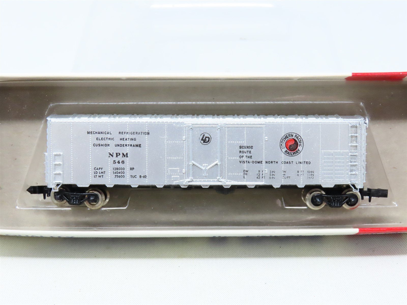 N Scale Con-Cor 1671-D NPM Northern Pacific Railway 50' Modern Reefer #546