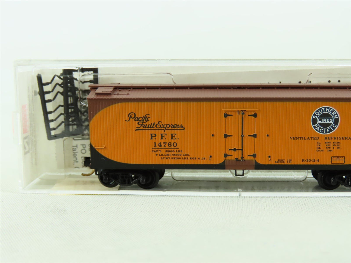 N Scale Micro-Trains MTL 49500 PFE Pacific Fruit Express 40&#39; Wood Reefer #14760