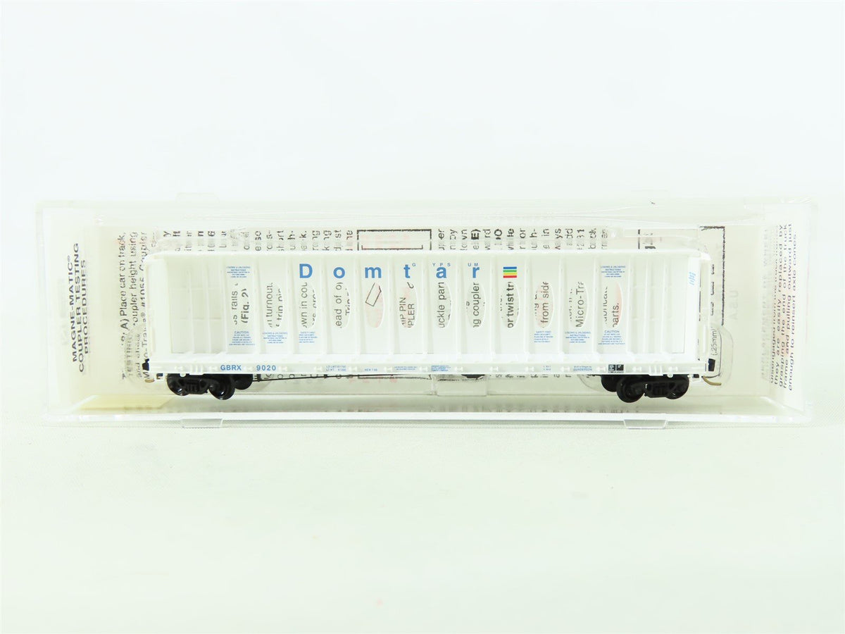 N Scale Micro-Trains MTL 53510 GBRX Domtar Gypsum Center Partition Flat Car 9020