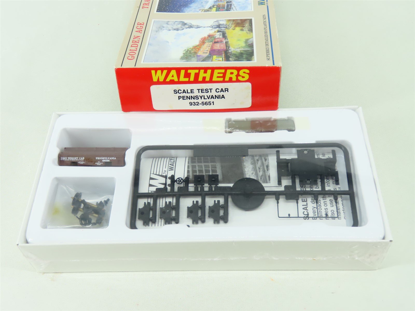 HO Scale Walthers Kit #932-5651 PRR Pennsylvania Scale Test Car #490386 - SEALED