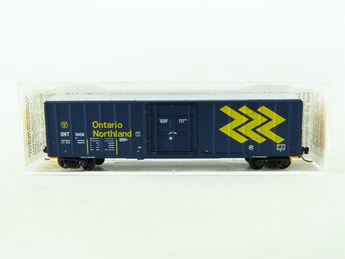 N Scale Micro-Trains MTL 27040 ONT Ontario Northland 50&#39; Plug Door Box Car 7409