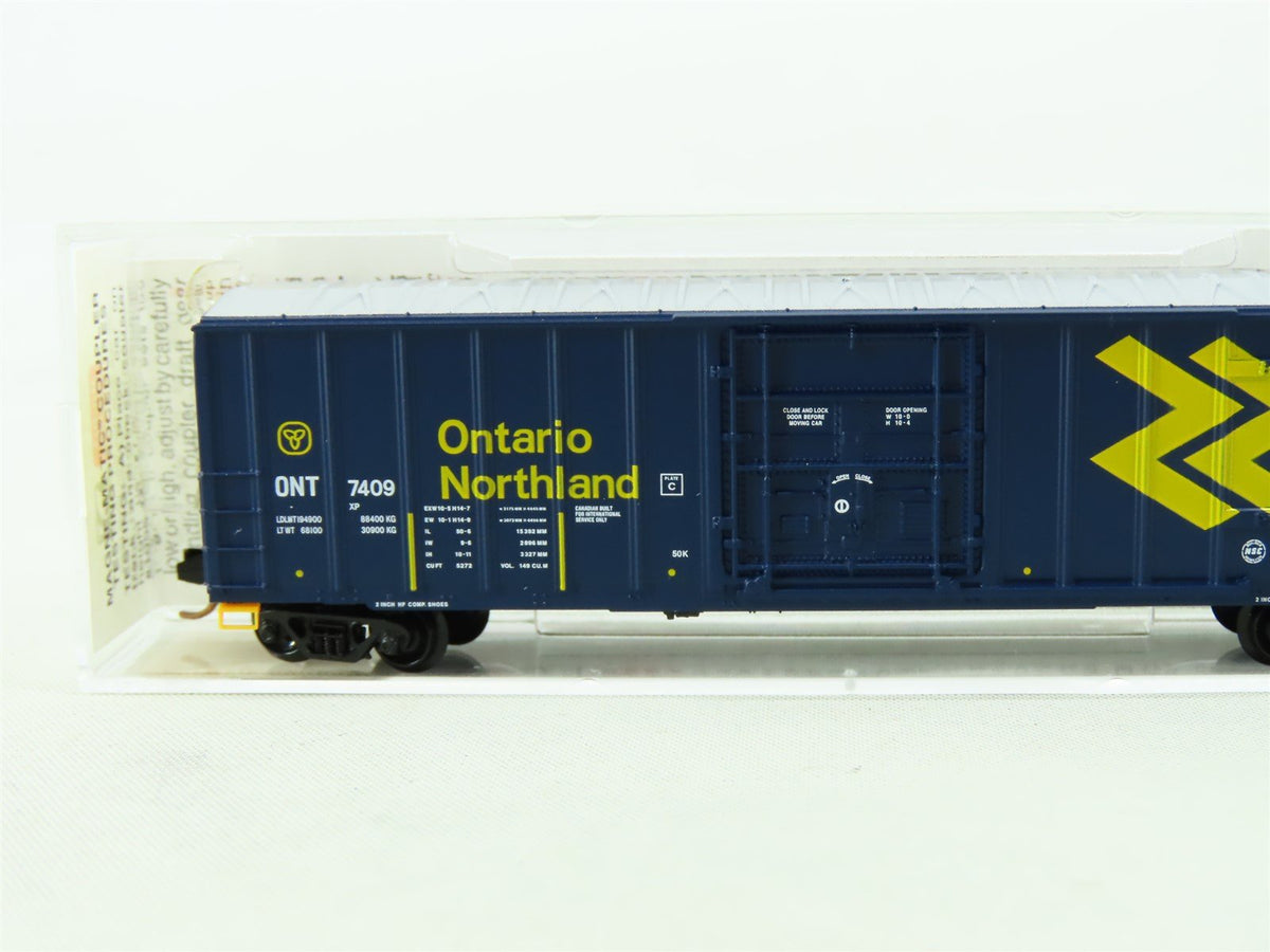 N Scale Micro-Trains MTL 27040 ONT Ontario Northland 50&#39; Plug Door Box Car 7409