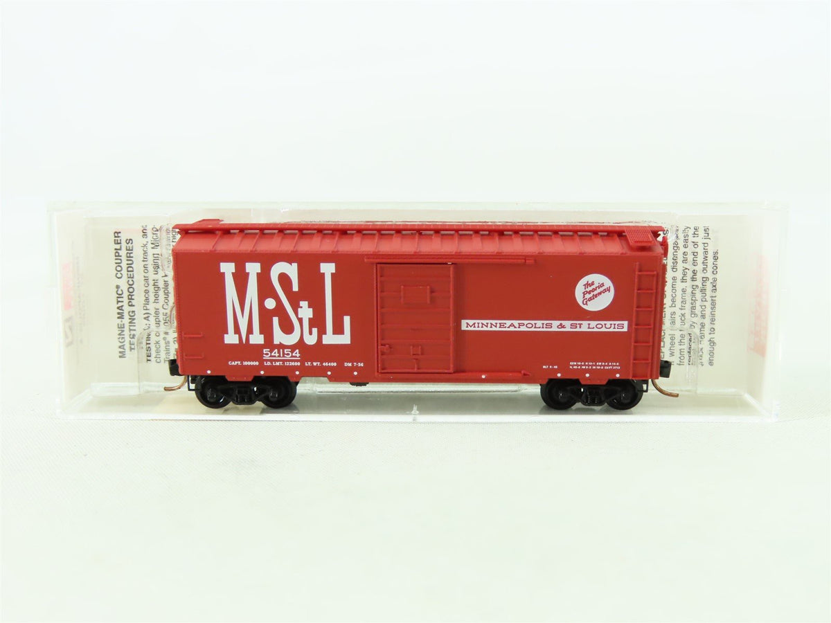 N Scale Micro-Trains MTL 20860 M.StL Minneapolis &amp; St Louis 40&#39; Box Car #54154