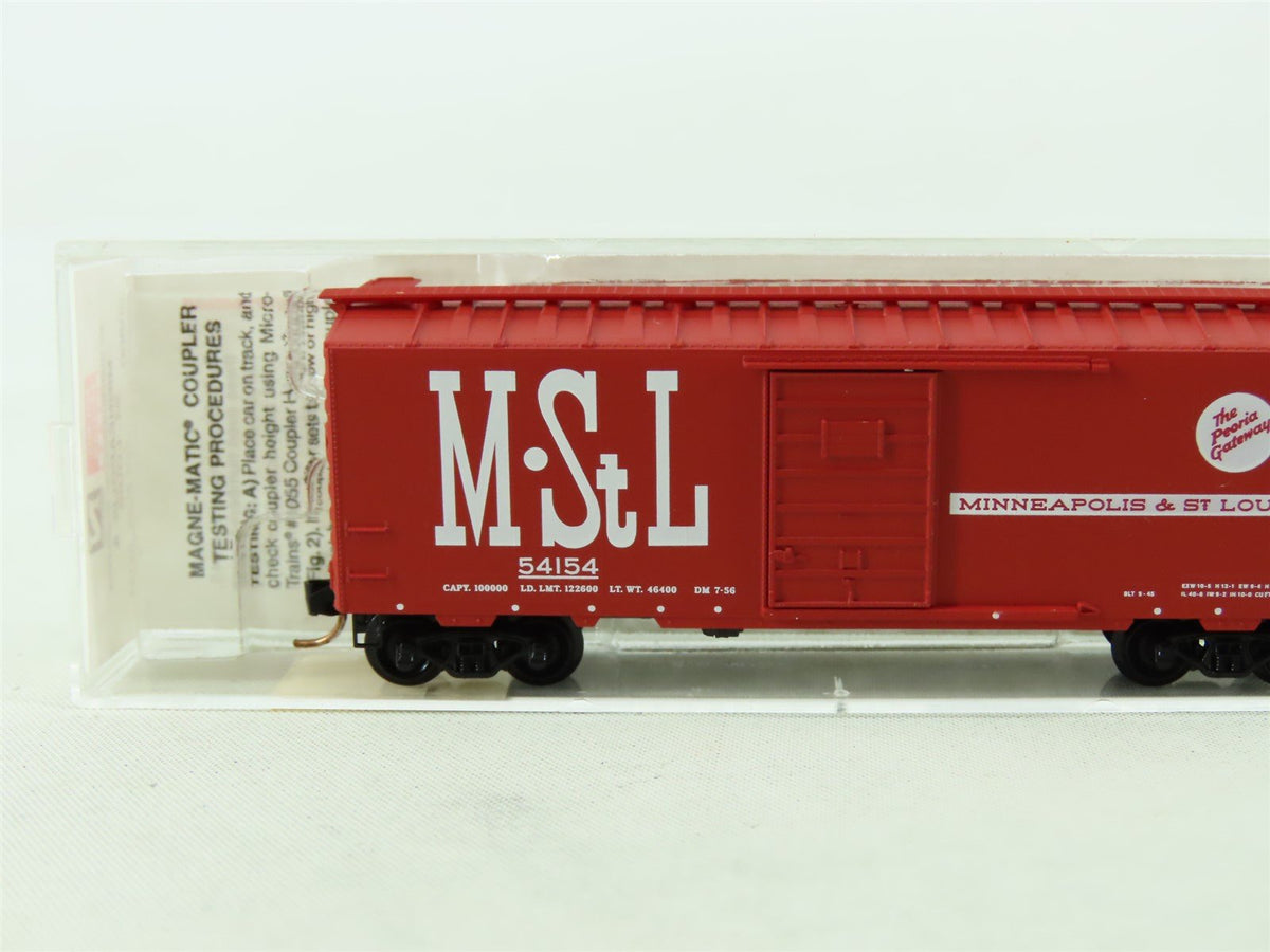 N Scale Micro-Trains MTL 20860 M.StL Minneapolis &amp; St Louis 40&#39; Box Car #54154