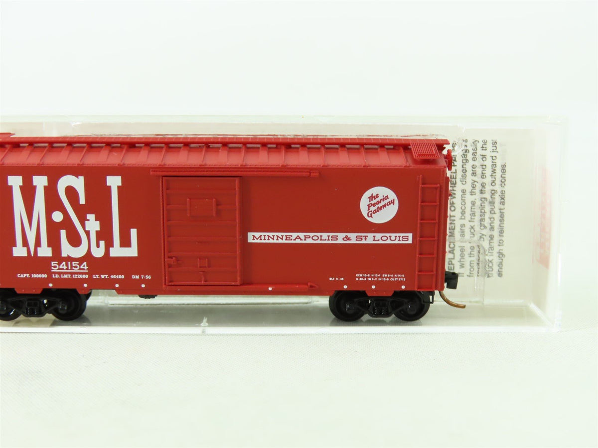 N Scale Micro-Trains MTL 20860 M.StL Minneapolis &amp; St Louis 40&#39; Box Car #54154