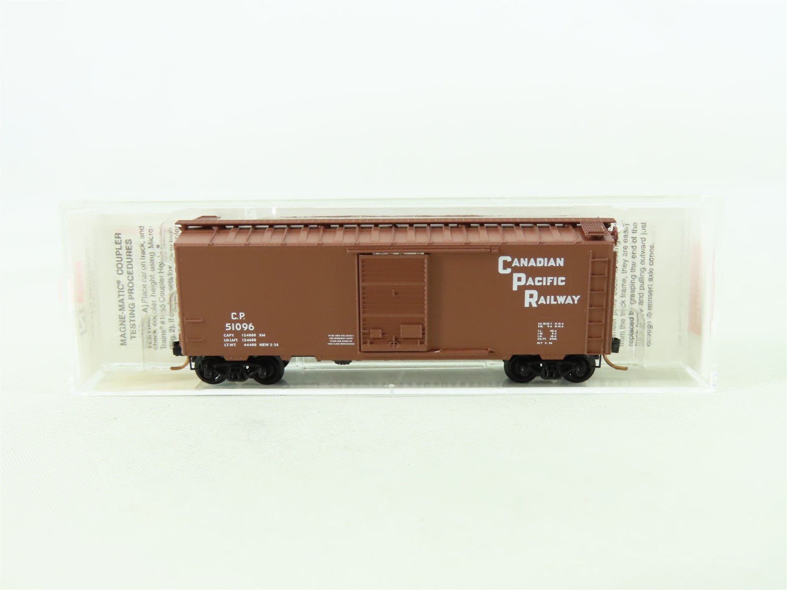 N Scale Micro-Trains MTL 20436/3 CP Canadian Pacific Railway 40' Box Car #51096