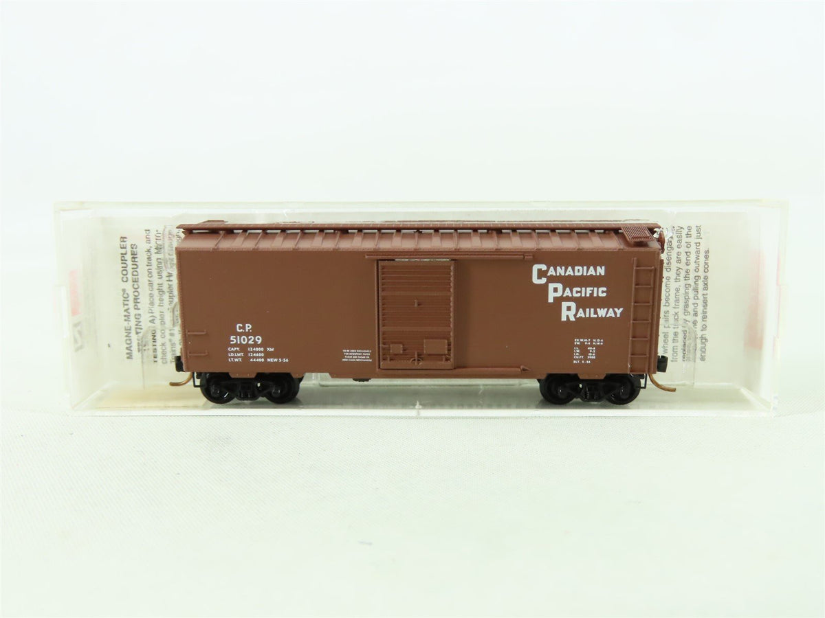 N Scale Micro-Trains MTL 20436/1 CP Canadian Pacific Railway 40&#39; Box Car #51029