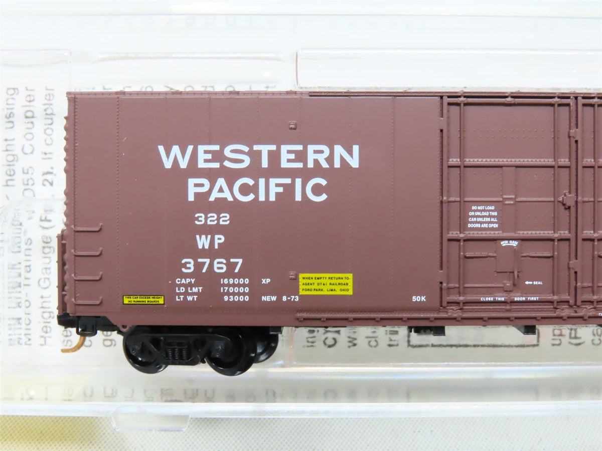N Micro-Trains MTL 102050 WP Western Pacific 60&#39; Excess Height Box Car #3767