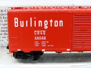 N Scale Deluxe Innovations 141113 CB&Q Burlington Route 40' Box Car #39400
