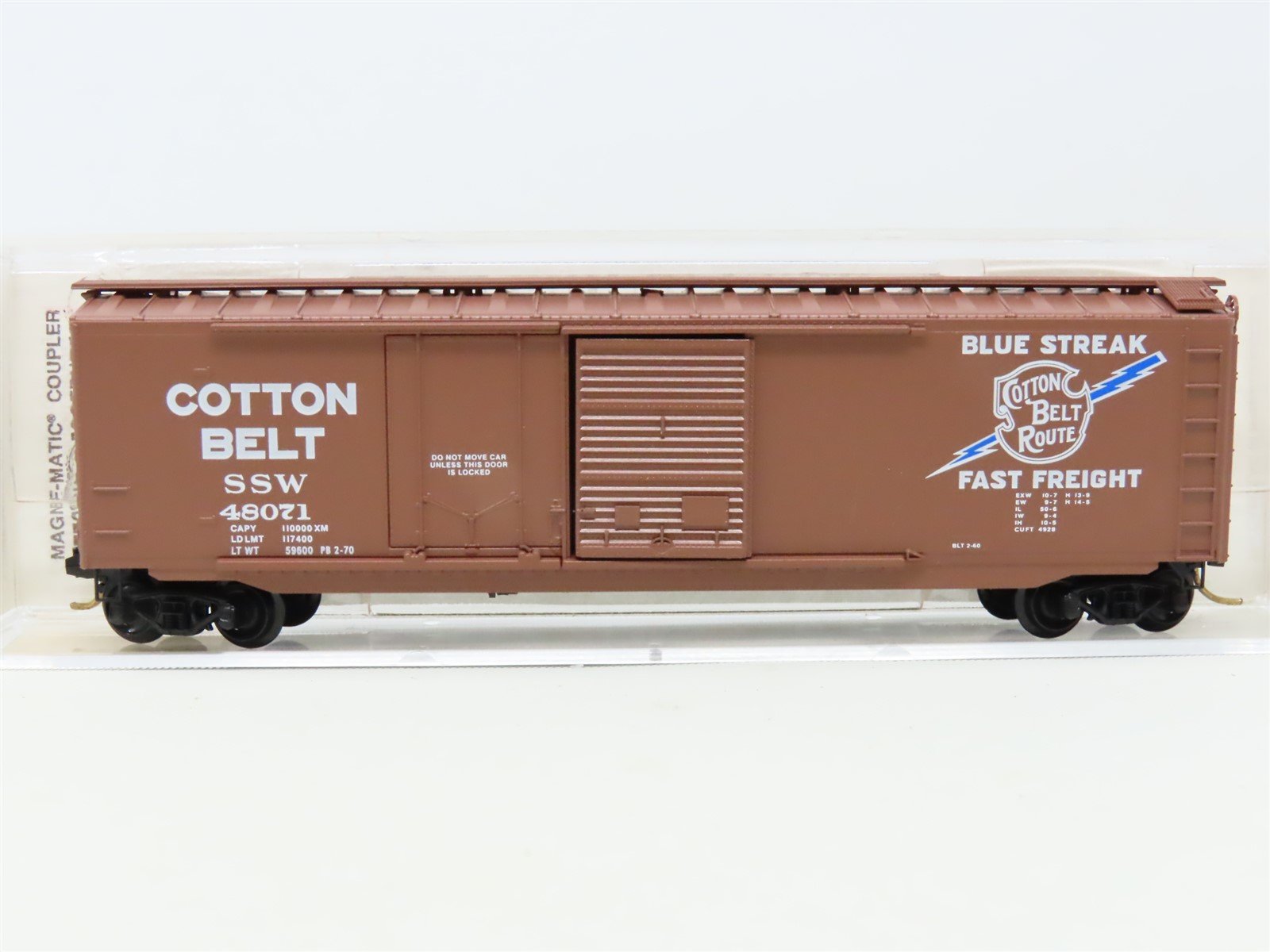 N Scale Micro-Trains MTL 33060 SSW Cotton Belt 50' Combination Box Car #48071
