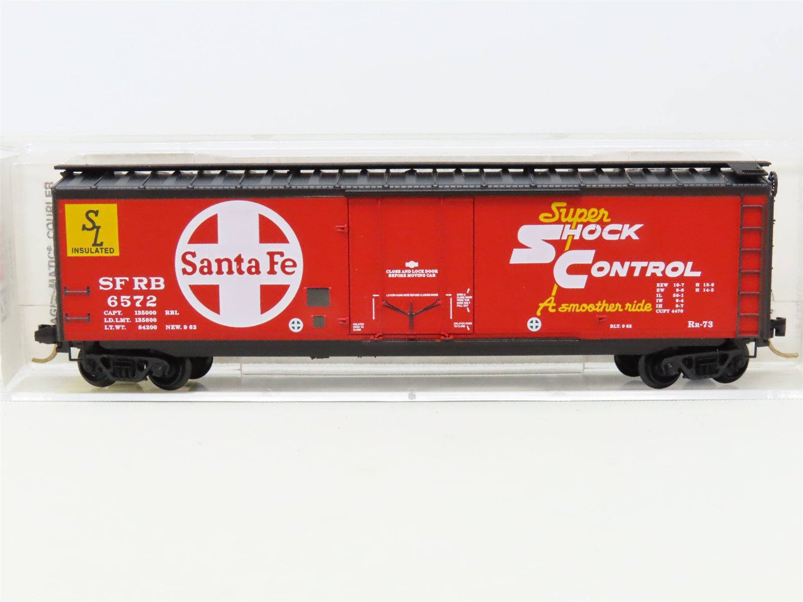 N Scale Micro-Trains MTL 32350 SFRB Santa Fe 50' Plug Door Box Car #6572