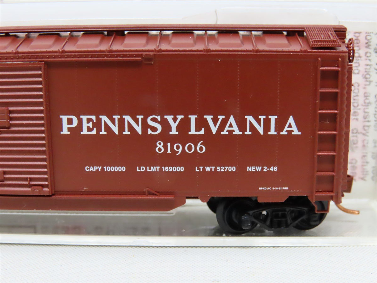 N Scale Micro-Trains MTL 78010 PRR Pennsylvania Railroad 50&#39; Auto Box Car #81906