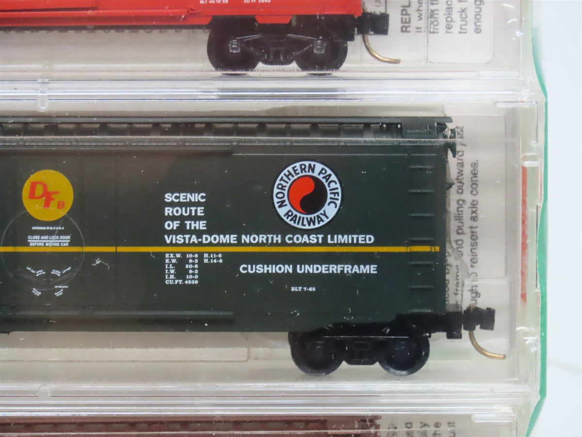 N Micro-Trains MTL 22102 Fallen Flags BN Merger Box Cars &amp; Hopper 4-Pack SEALED