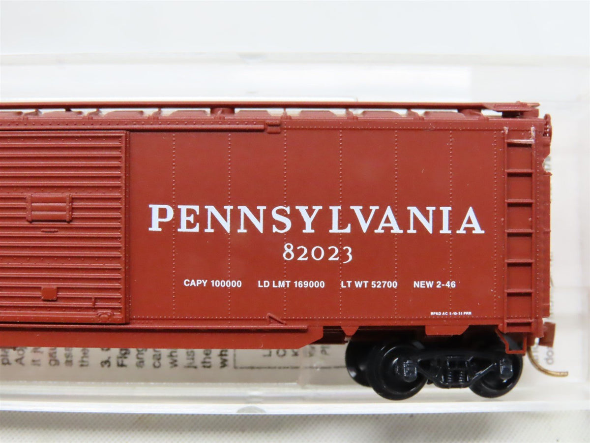 N Scale Micro-Trains MTL 78010 PRR Pennsylvania 50&#39; Double Door Box Car #82023