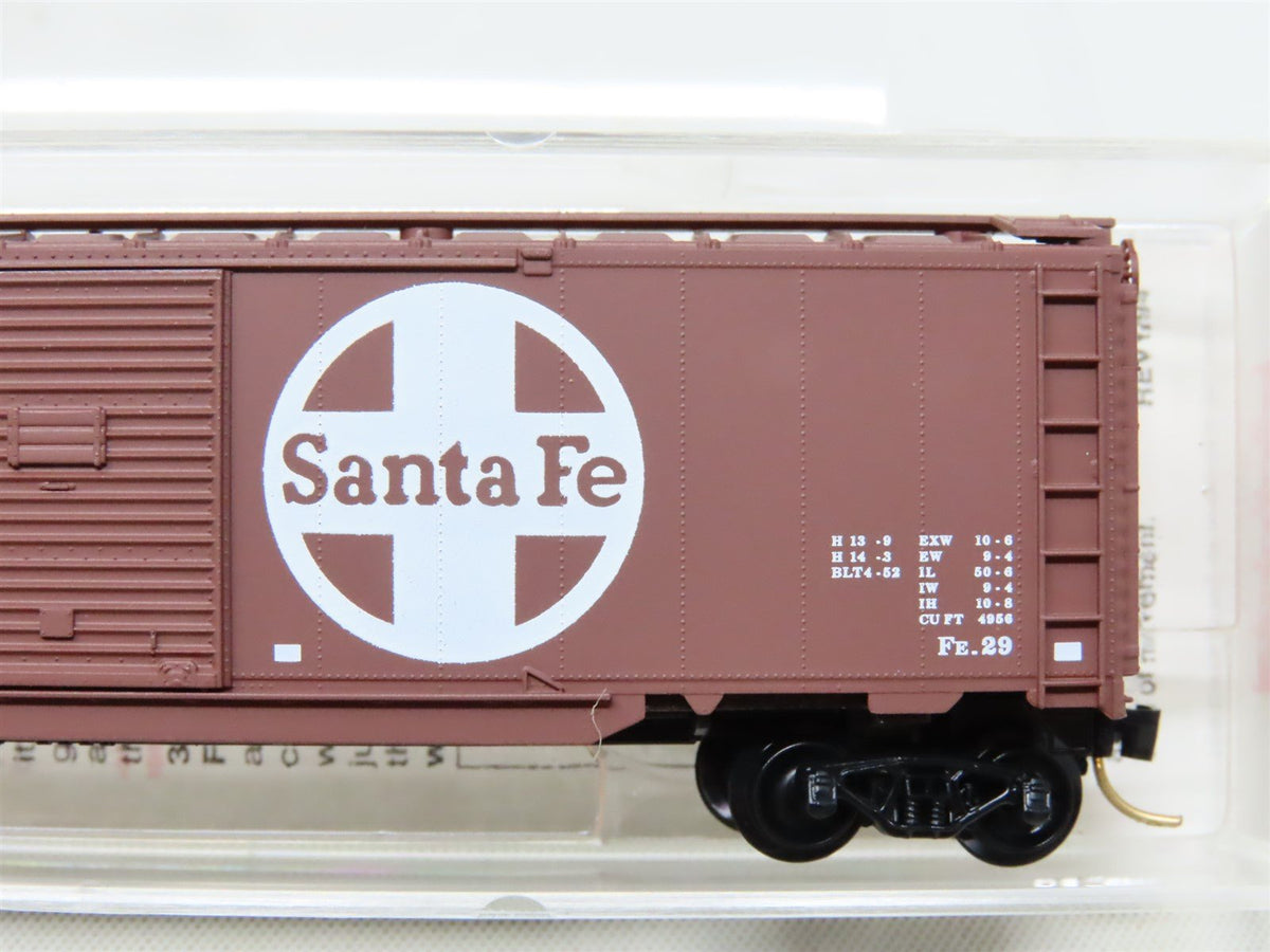 N Micro-Trains MTL 78060 ATSF Santa Fe 50&#39; Double Door Automobile Box Car #9870