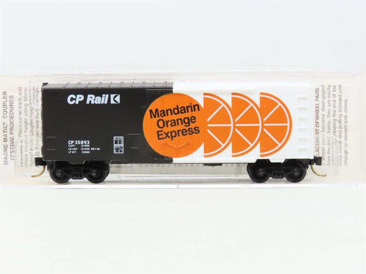 N Scale Micro-Trains MTL 74020 CP Rail Mandarin Orange Express 40&#39; Box Car 35893