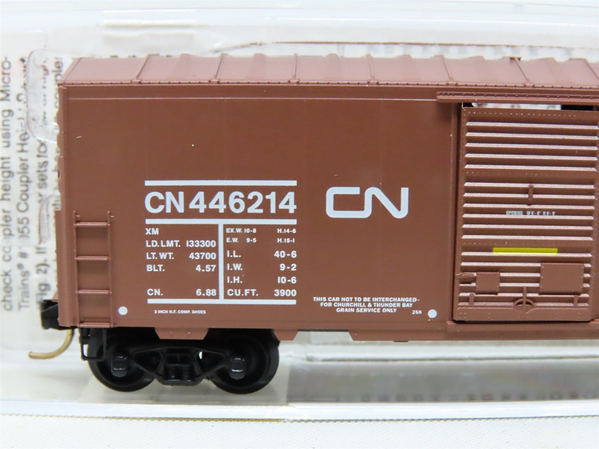 N Scale Micro-Trains MTL 24280 CN Canadian National 40&#39; Box Car #446214