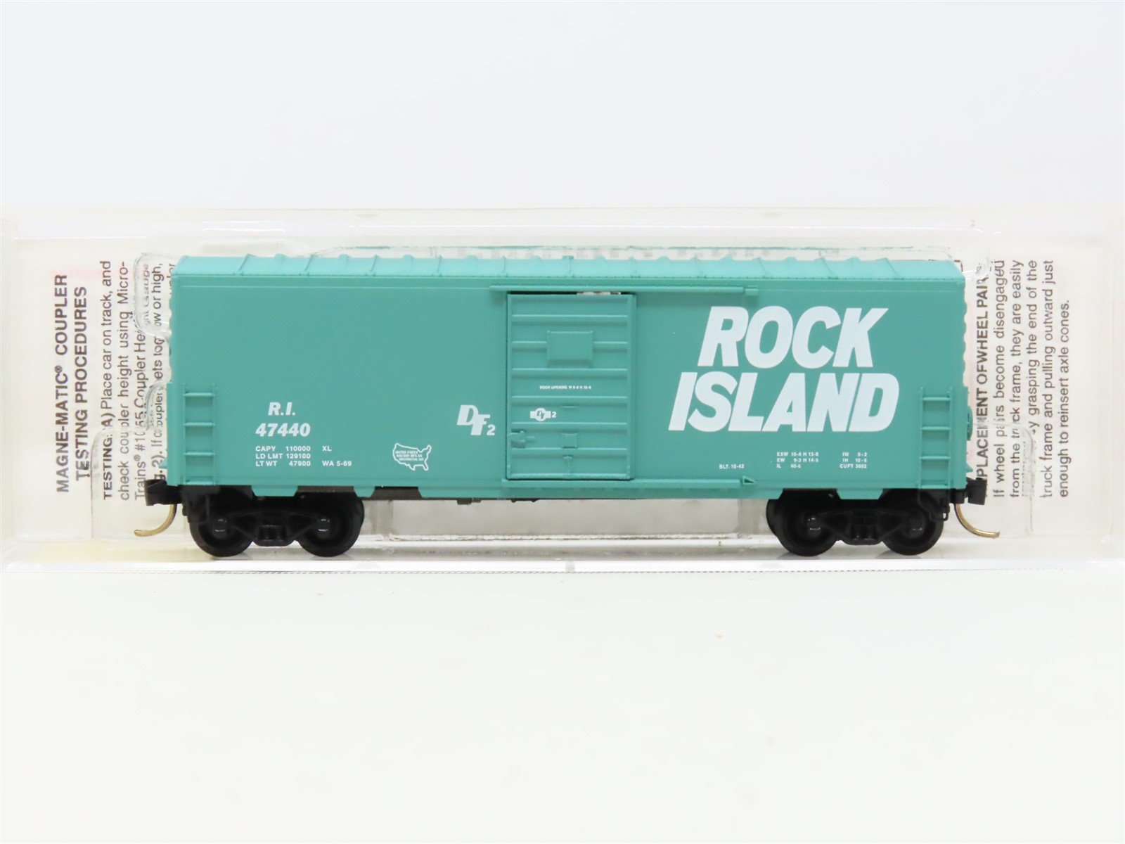 N Scale Micro-Trains MTL 24270 RI Rock Island 40' Single Door Box Car #47440