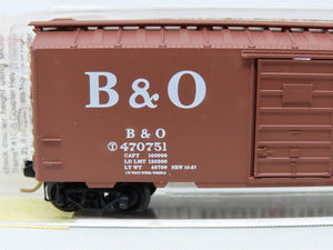 N Scale Micro-Trains MTL 20346/2 B&O Baltimore & Ohio 40' Box Car #470751