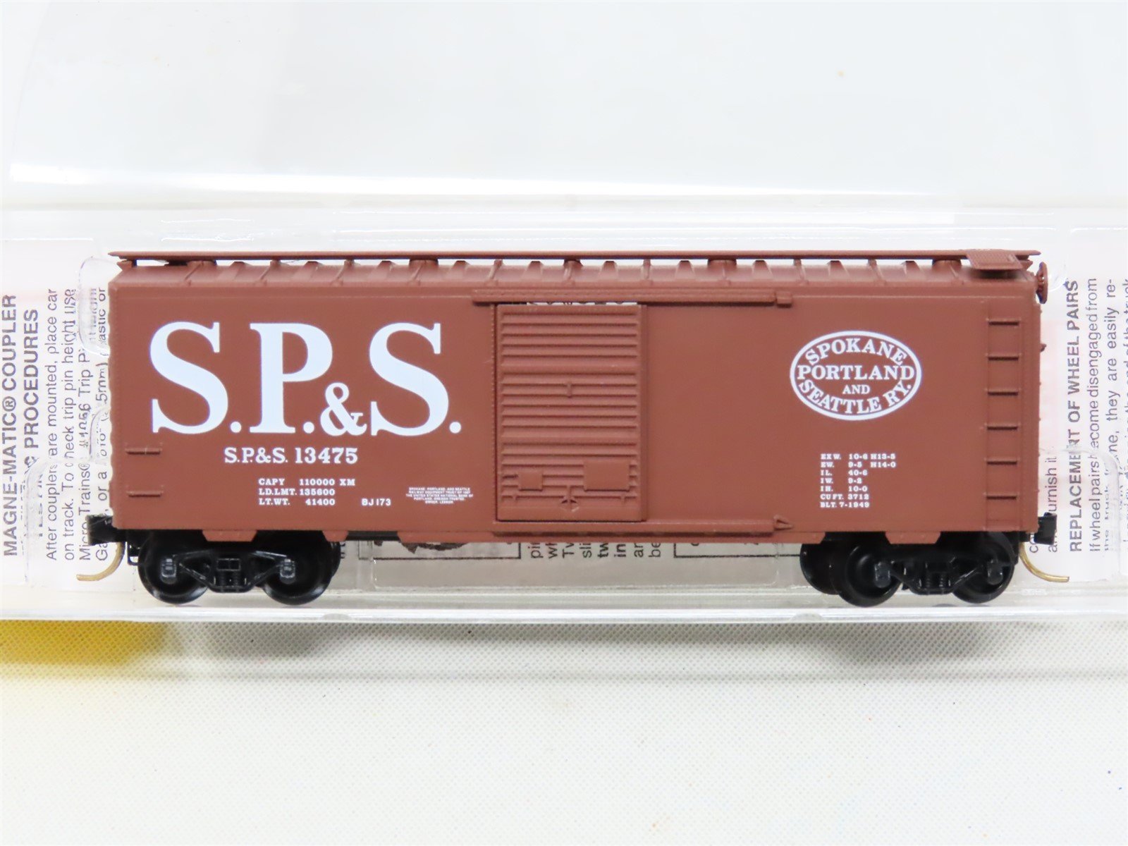 N Scale Micro-Trains MTL 20246 SP&S Spokane Portland & Seattle 40' Box Car 13475