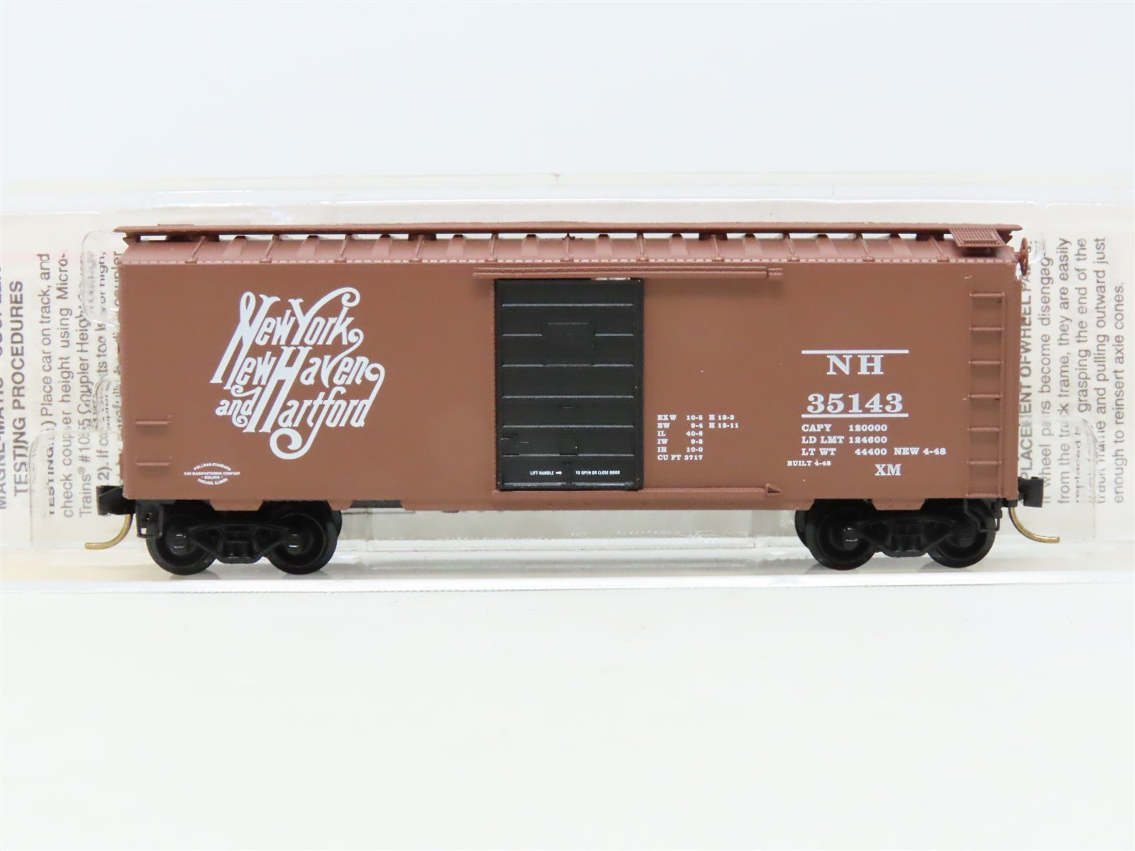 N Scale Micro-Trains MTL 20029 NH New Haven 40' Single Door Box Car #35143