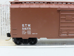 N Scale Micro-Trains MTL 20010 GTW Grand Trunk Western 40' Box Car #516771