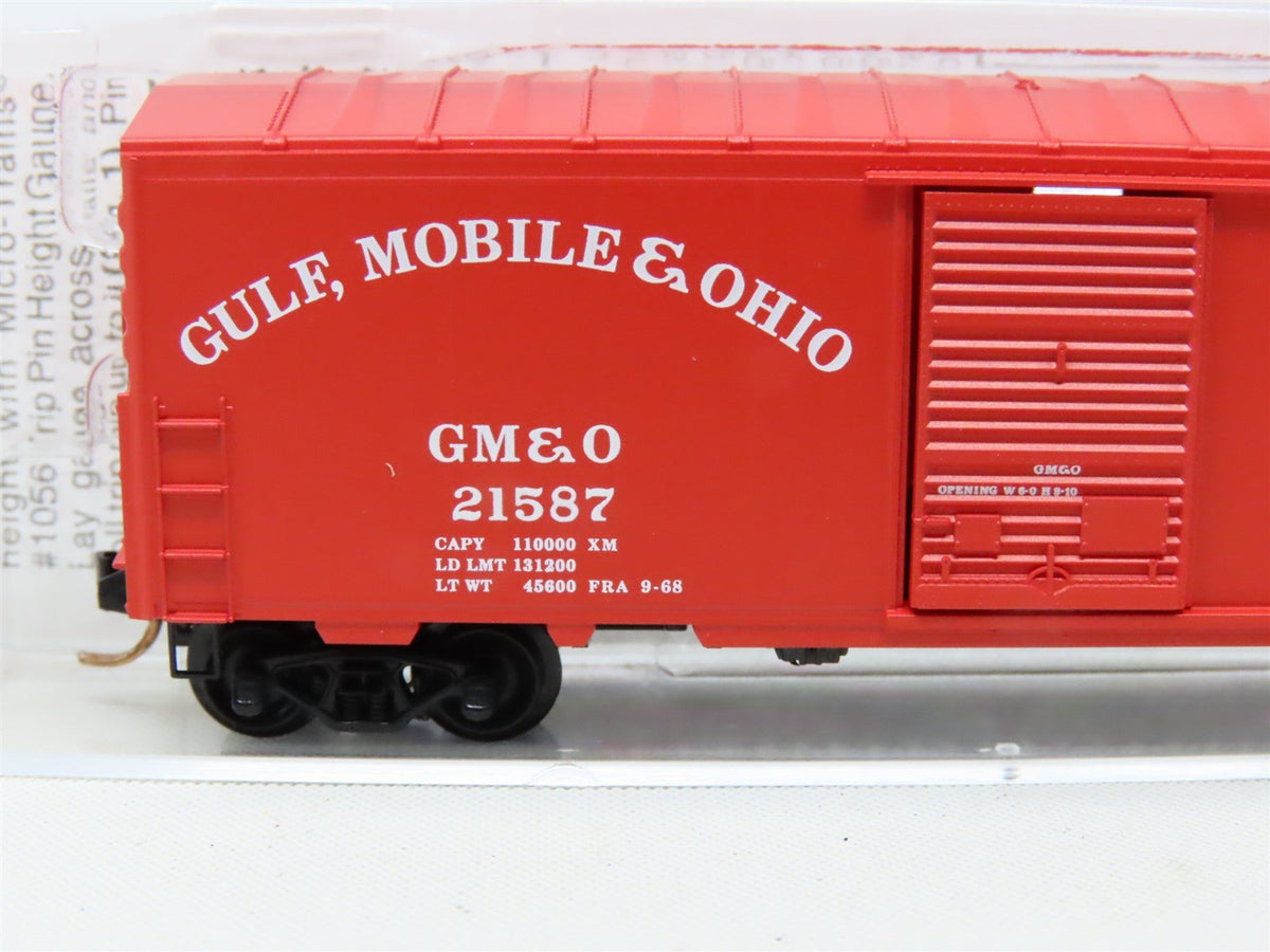 N Scale Micro-Trains MTL 24240 GM&amp;O Gulf Mobile &amp; Ohio 40&#39; Box Car #21587