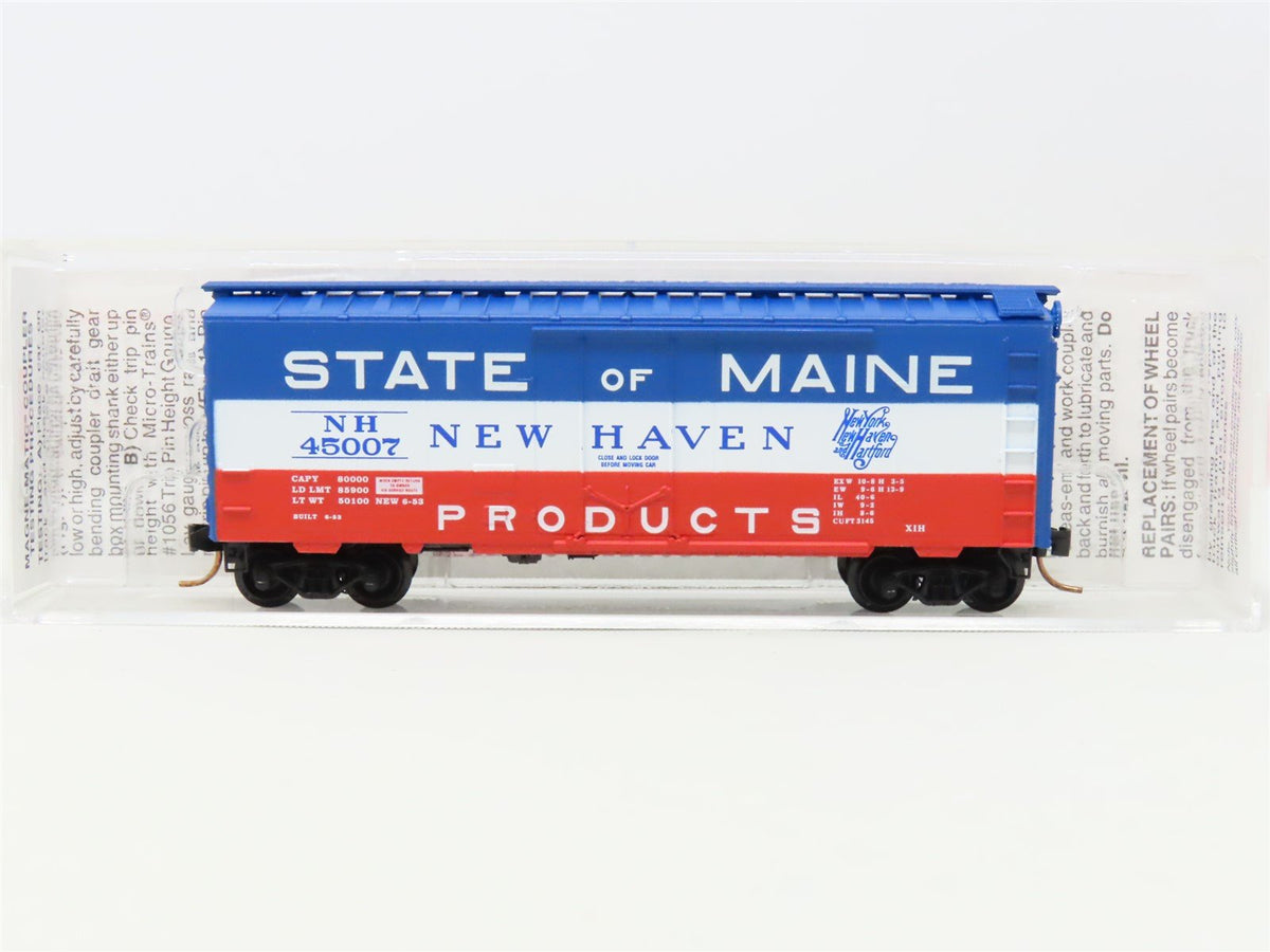 N Scale Micro-Trains MTL 21160 NH New Haven 40&#39; Plug Door Box Car #45007